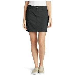 Eddie Bauer Dark Gray Horizon Curvy Fit Skort Pockets New With Tags